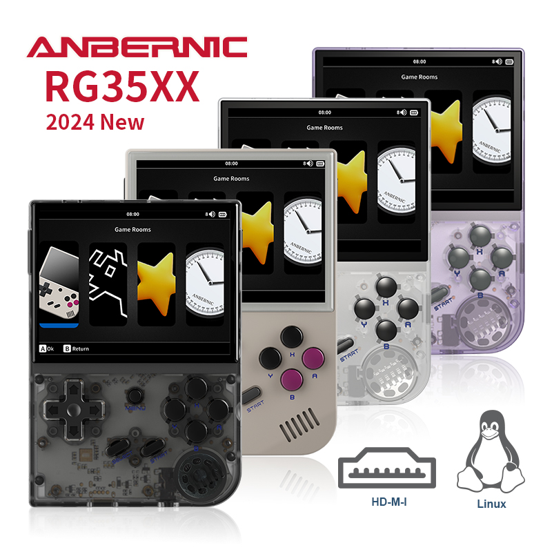 Gaming Console Under 5000 - ANBERNIC 2024 New RG35XX Retro Handheld
