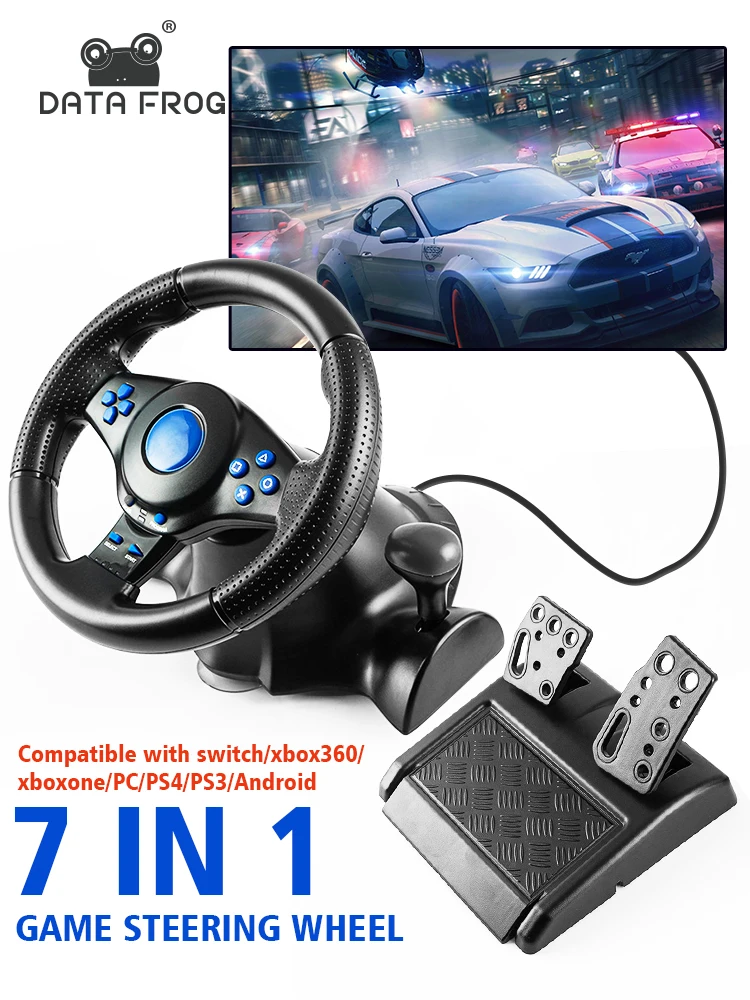 Steering Wheel Gaming - DATA FROG Racing Steering Wheel with