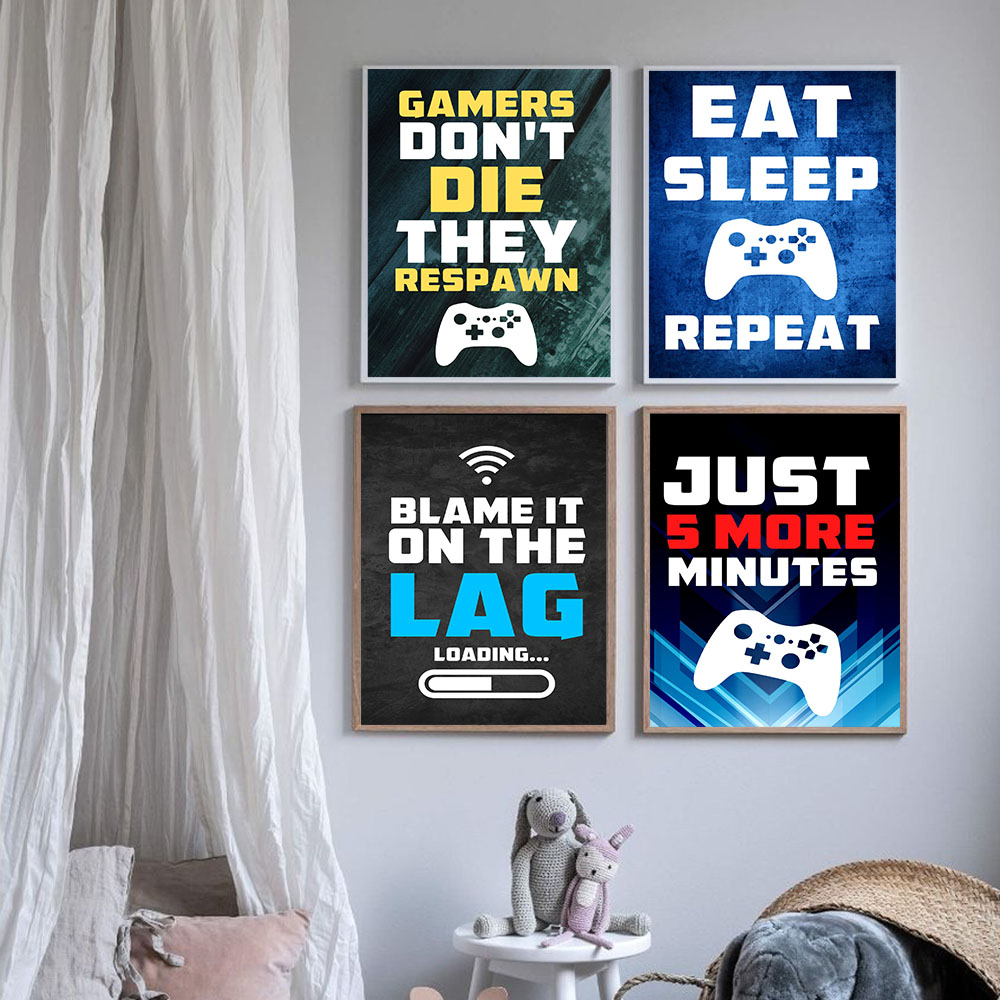 Gaming Quotes Art Painting Con - Gaming Console Quotes 评论和价格