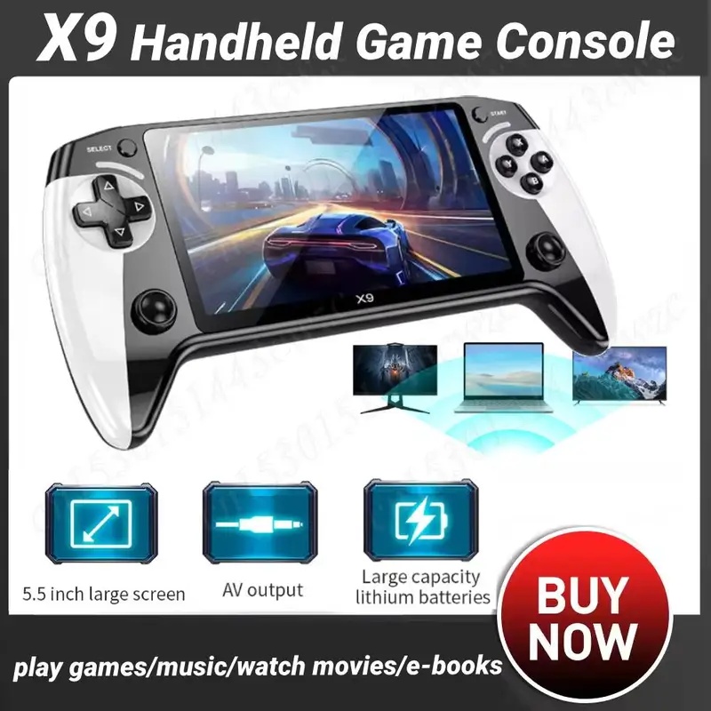 X9 Pocket Video Game Console 5 - Gaming Console Emulator 评论和价格