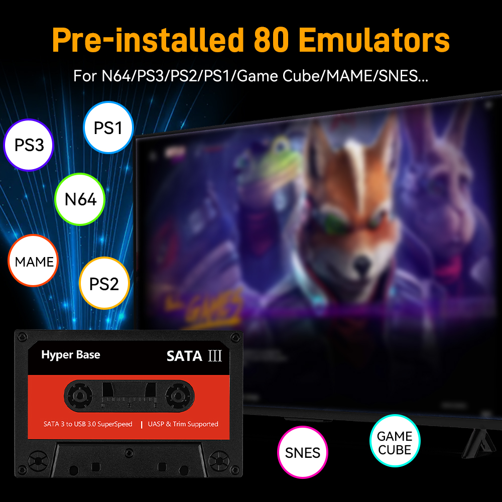 Batocera 500G/2T Emulator Game - Gaming Console Emulator 评论和价格