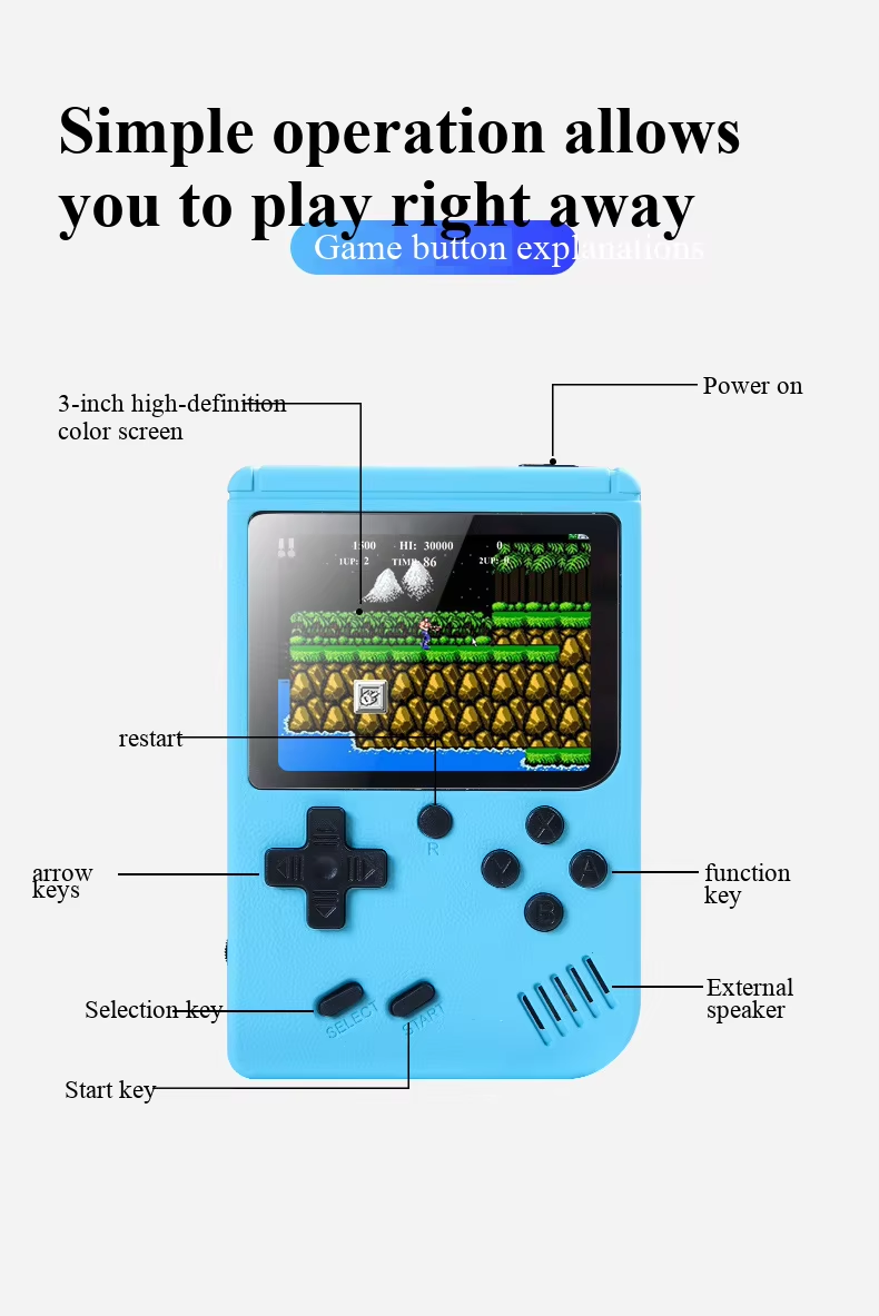 400 In 1 MINI Games Handheld G - Gaming Console Emulator 评论和价格