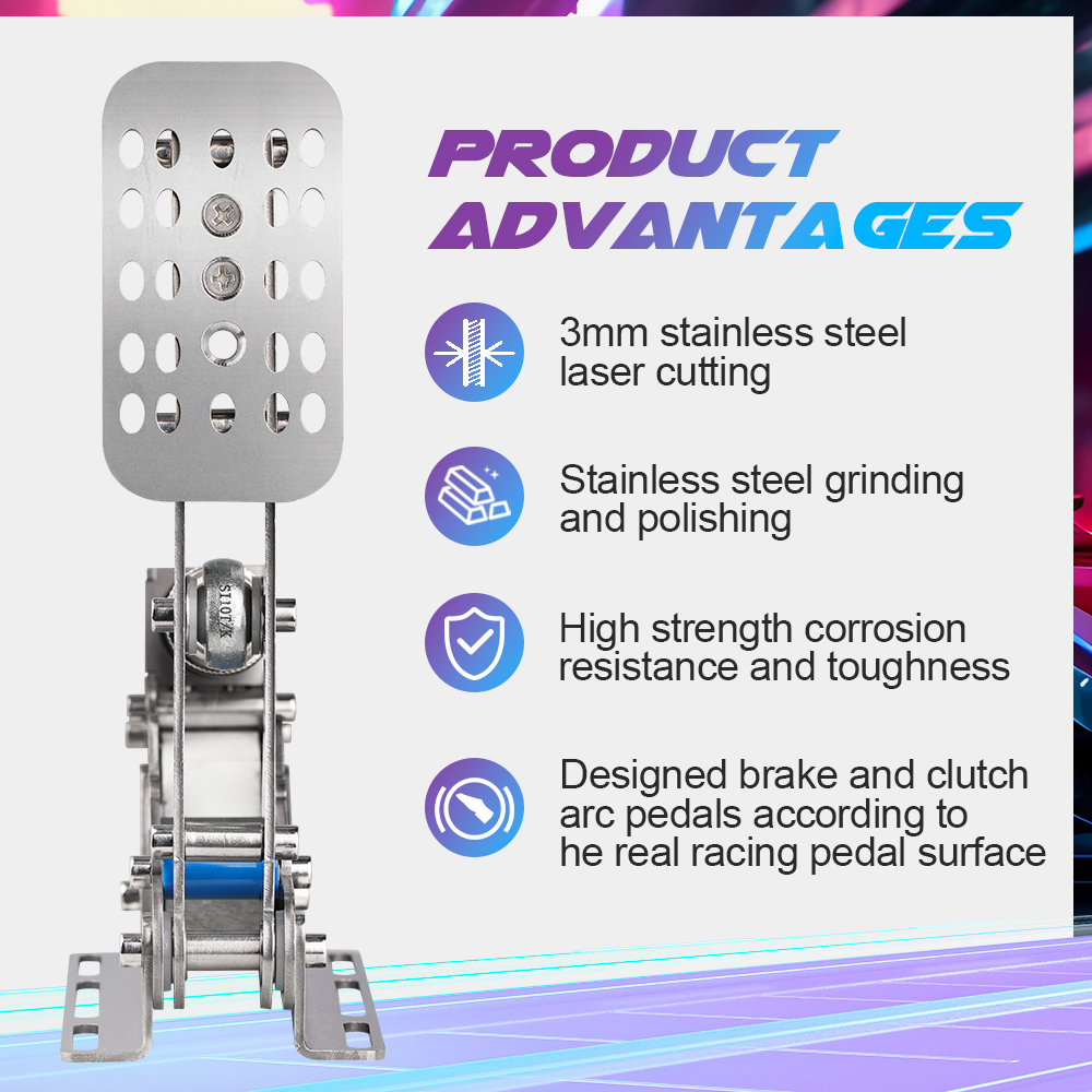 SimRuito Sim Racing LoadCell P - Racing Pedal Set 评论和价格
