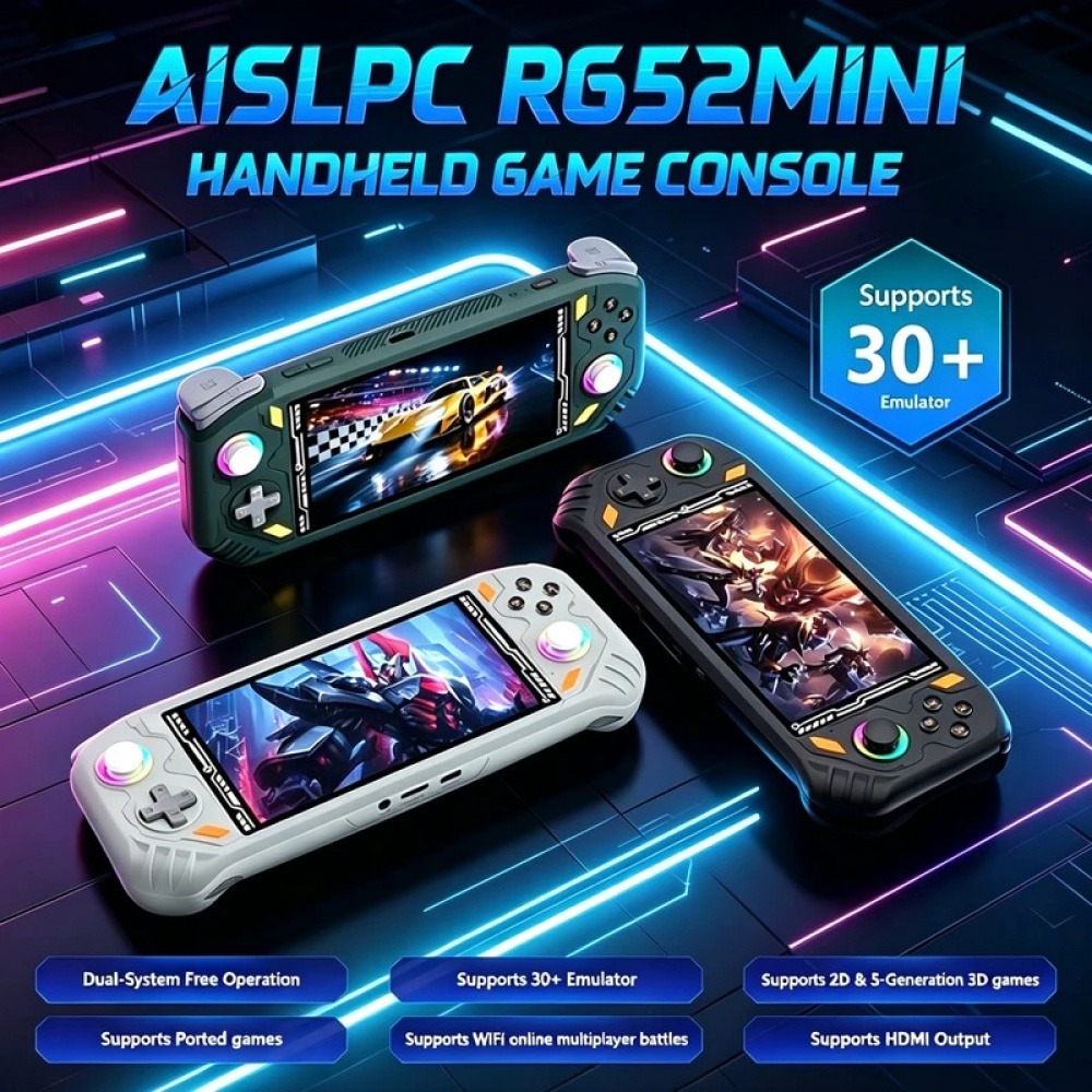 RG52 Mini Retro Handheld Game  - Q21 Gaming Console 评论和价格