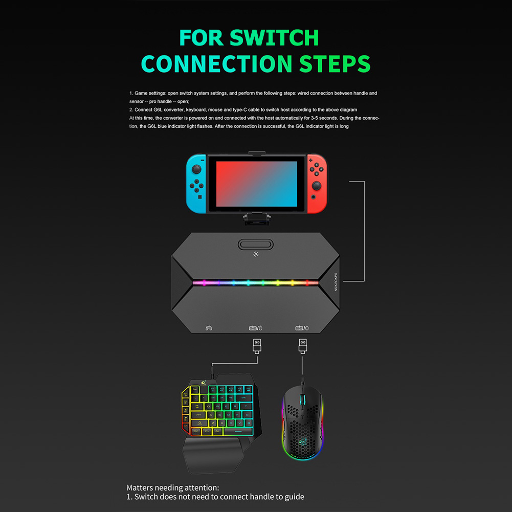 G6L Wired Keyboard Mouse Conve - Gaming Console Quotes 评论和价格