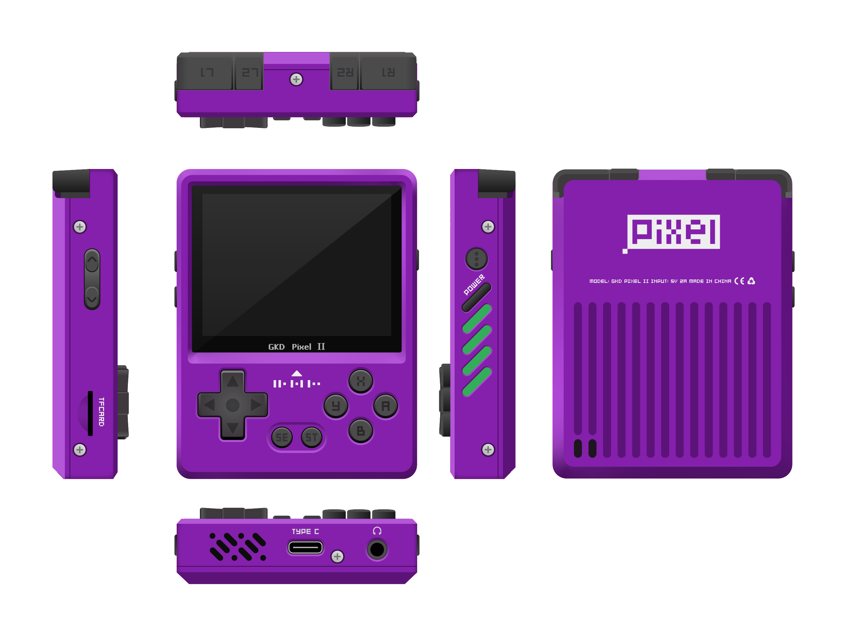 GKD Pixel2 Metal Retro Handhel - Gaming Console Under 5000 评论和价格