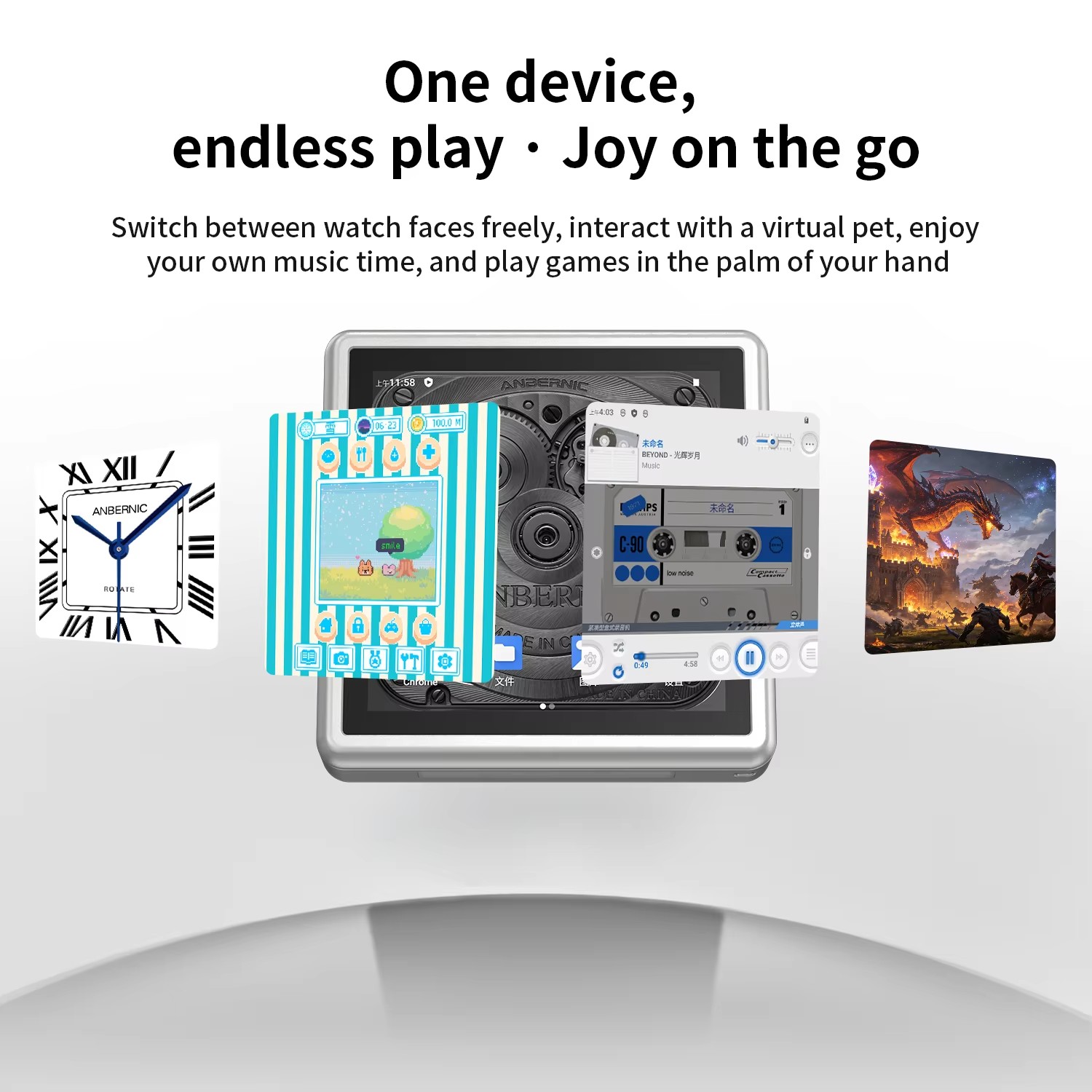 ANBERNIC RG Rotate Android Han - Gaming Console 5 Year Old 评论和价格