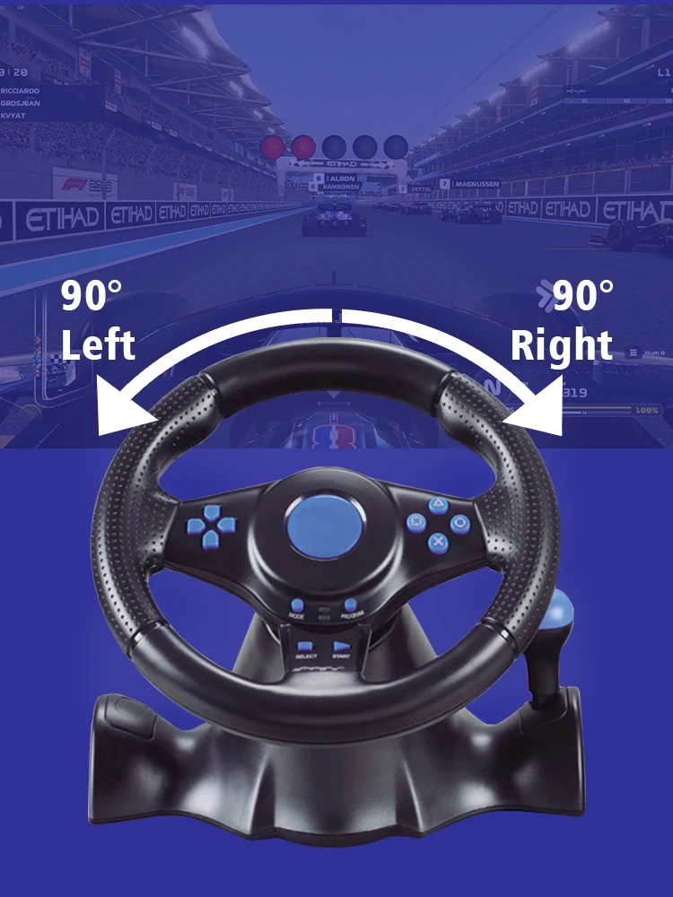 DATA FROG Racing Steering Whee - Steering Wheel Gaming 评论和价格